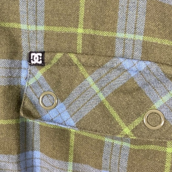 Vintage 90s DC Skate Grunge Quilted Flannel Jacket Size Large XL - Picture 5 of 12